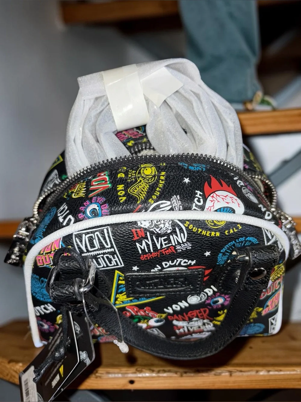 Von Dutch compact satchel